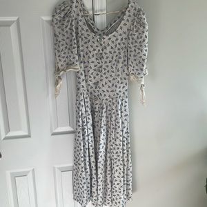 Vintage French linen dress